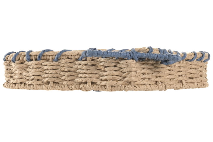 DKD Home Decor Bandeja Seagrass y Metal Diseño Concha Surtido de 4 Unidades en Azul, Rojo y Natural DKD Home Decor Bandeja Seagrass y Metal Diseño Concha Surtido de 4 Unidades en Azul, Rojo y Natural