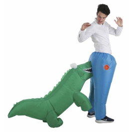 Creaciones Llopis Disfraz Adulto Hinchable Dino Muerde Culo Talla L
