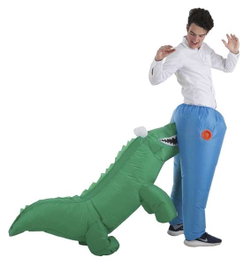 Creaciones Llopis Disfraz Adulto Hinchable Dino Muerde Culo Talla L