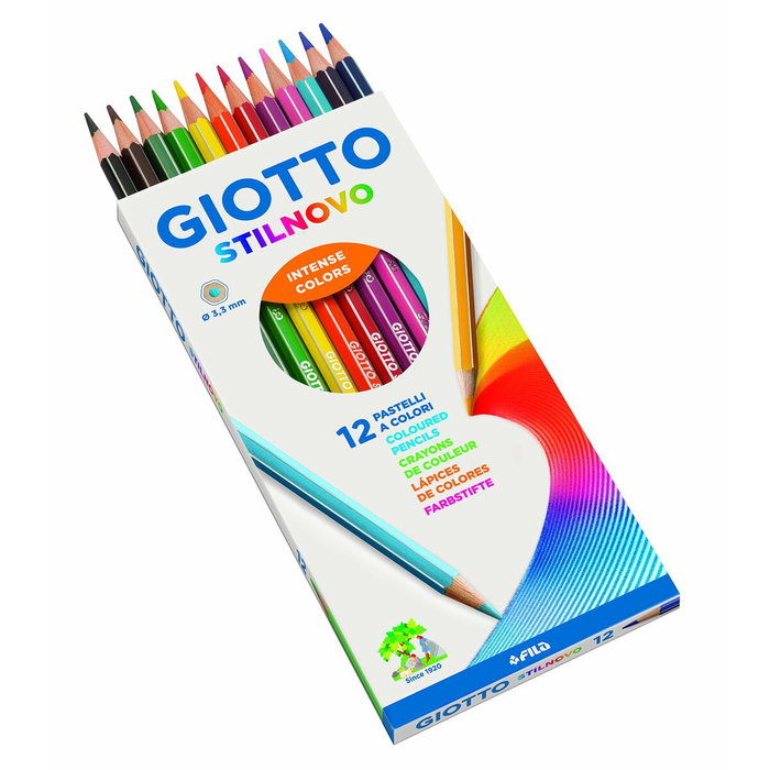Giotto Stilnovo Estuche de 12 Lápices de Colores con Sacapuntas Giotto Stilnovo Estuche de 12 Lápices de Colores con Sacapuntas