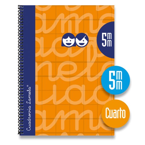 Lamela Bloc Tapa Forrada 4º 80H Cuadrovia 5 Mm Naranja (Set de 5) Lamela Bloc Tapa Forrada 4º 80H Cuadrovia 5 Mm Naranja (Set de 5)