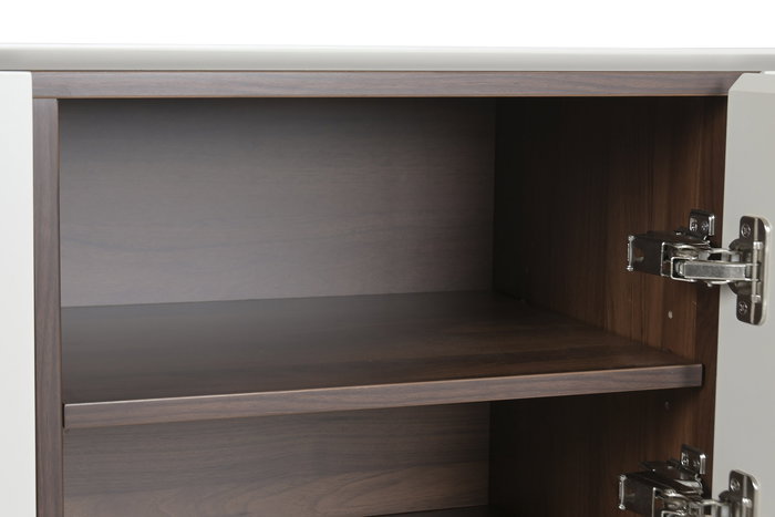 DKD Home Decor Mueble TV Moderno Gris Dorado 183 x 41 x 60 cm