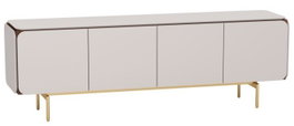 DKD Home Decor Mueble TV Moderno - 183 x 41 x 60 cm, Madera y MDF, 4 Puertas y 4 Estanterías