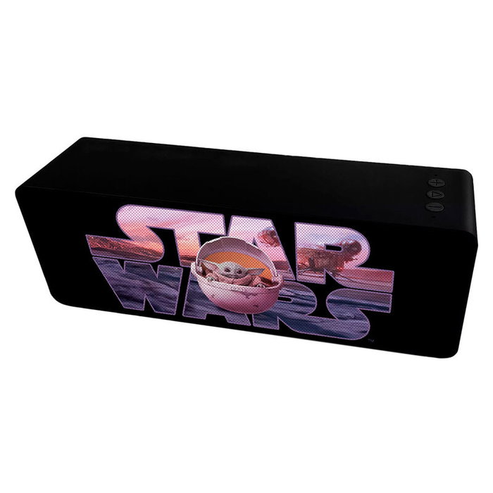 ERT GROUP Altavoz Portátil Inalámbrico Baby Yoda Mandalorian Star Wars 10W RMS, Batería 2000 mAh, Reproductor USB/MicroSD, Manos Libres