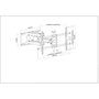 MANHATTAN Soporte de pared articulado para TV y monitores de 37 a 90 pulgadas