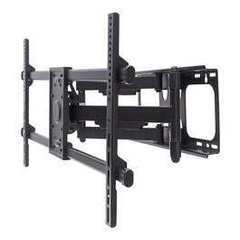 MANHATTAN Soporte de TV Articulado para Pared 37-90 Pulgadas, Inclinable y Giratorio, Peso Máx. 75kg, Compatible VESA 200x200 a 800x400 mm, Negro