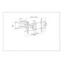 MANHATTAN Soporte de pared articulado para pantallas de 37 a 90 pulgadas