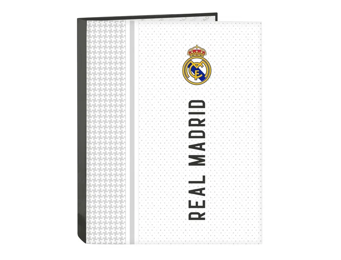 Safta Carpeta de 4 Anillas Mixtas Real Madrid 1ª Equipación 24/25 Folio