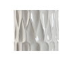DKD Home Decor Lámpara de Sobremesa de Porcelana y Algodón Blanco 40x40x69