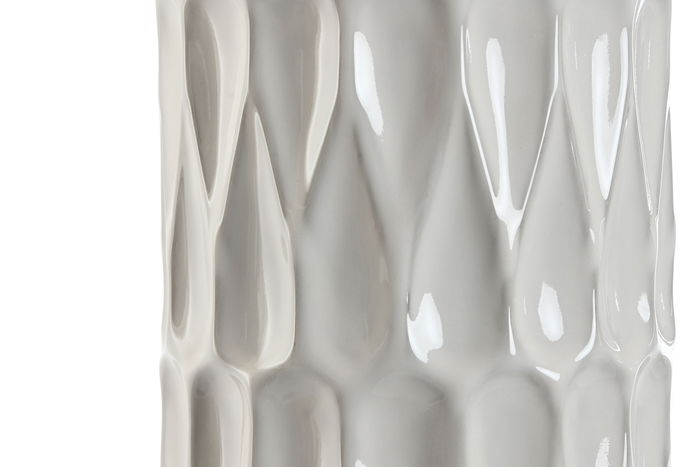 DKD Home Decor Lampara Sobremesa Urban Blanco Porcelana Algodon 40 x 68 x 40 cm