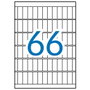Apli Etiquetas Adhesivas Blancas 12x30 mm con Cantos Romos A5
