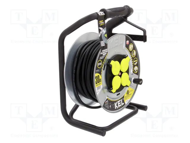 KEL Prolongador de alimentación H05RR-F 3G2,5mm2 30m negro KEL Prolongador de alimentación H05RR-F 3G2,5mm2 30m negro