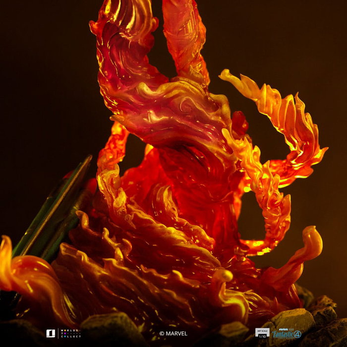 Iron Studios Estatua 1/10 Art Scale Human Torch Los 4 Fantásticos