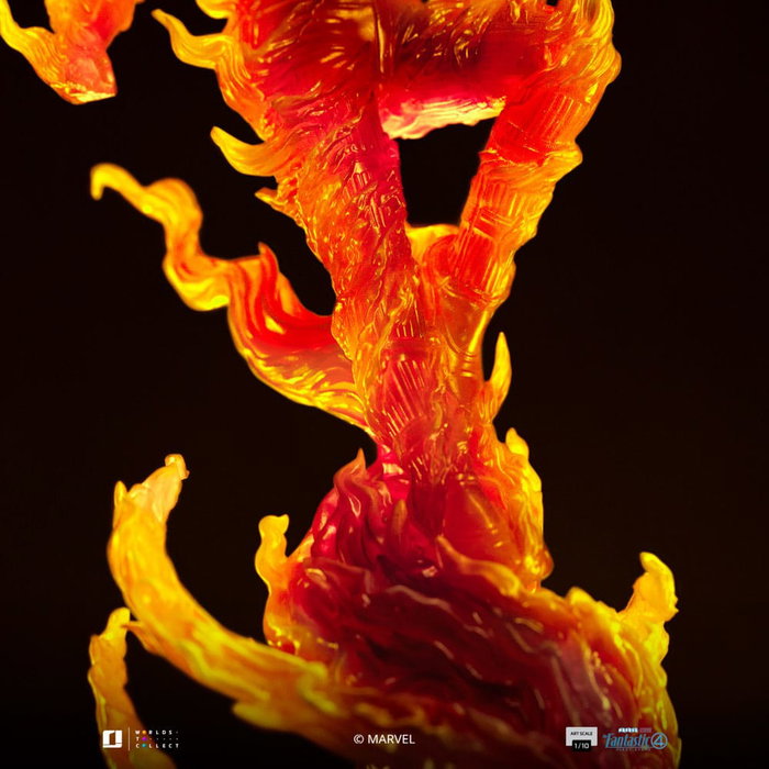 Iron Studios Estatua 1/10 Art Scale Human Torch Los 4 Fantásticos