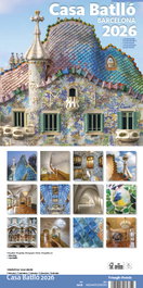 TRIANGLE POSTALS Calendario de Pared 2026 Casa Batlló 16x16 cm