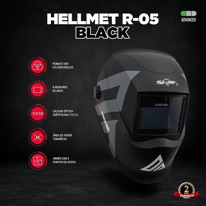 SOLTER Pantalla Helmet R-05 Black Ref 10486