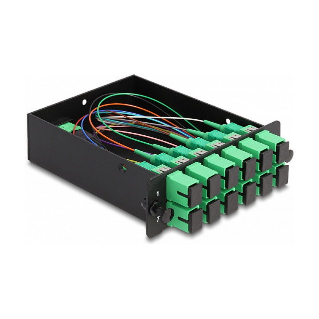 DeLOCK Casete de fibra óptica HD MPO a 12 x SC Simplex, Monomodo
