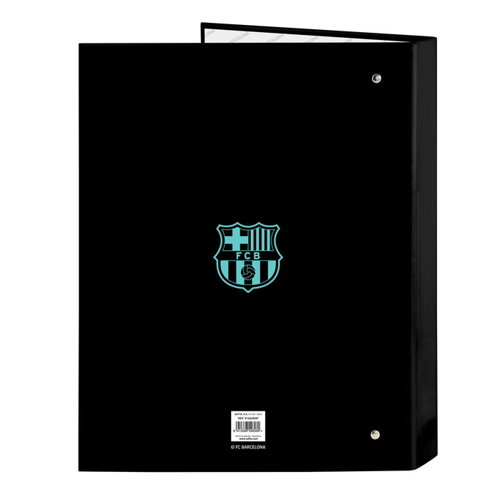 Carpeta de anillas F.C. Barcelona Negro A4 26.5 x 33 x 4 cm Carpeta de anillas F.C. Barcelona Negro A4 26.5 x 33 x 4 cm