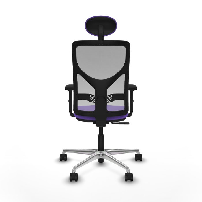 PIQUERAS Y CRESPO Silla de oficina Motilla con mecanismo Sincro, Tela Lila y Malla Gris PIQUERAS Y CRESPO Silla de oficina Motilla con mecanismo Sincro, Tela Lila y Malla Gris