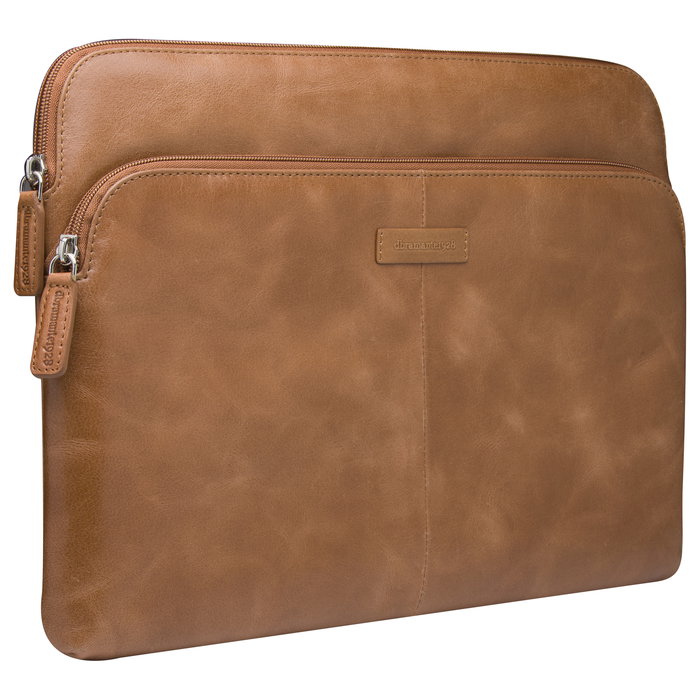 dbramante1928 SKAGEN PRO+ MB PRO20/AIR20 Funda para MacBook Pro/Air 13 Pulgadas, Cuero de Grano Entero, Color Bronceado