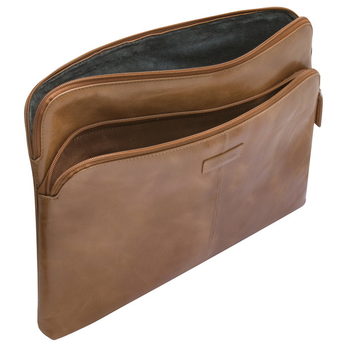 dbramante1928 SKAGEN PRO+ MB PRO20/AIR20 Funda para MacBook Pro/Air 13 Pulgadas, Cuero de Grano Entero, Color Bronceado