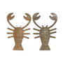 DKD Home Decor Decoración de Pared Seagrass 42x5x65 (Set de 2)