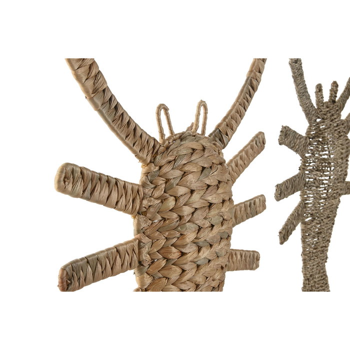 DKD Home Decor Decoración de Pared Seagrass 42x5x65 (Set de 2)