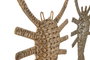DKD Home Decor Decoración de Pared Seagrass 42x5x65 (Set de 2)