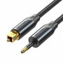Vention Cable de Audio de Fibra Óptica Trenzado 1.5 m Negro BKCBG