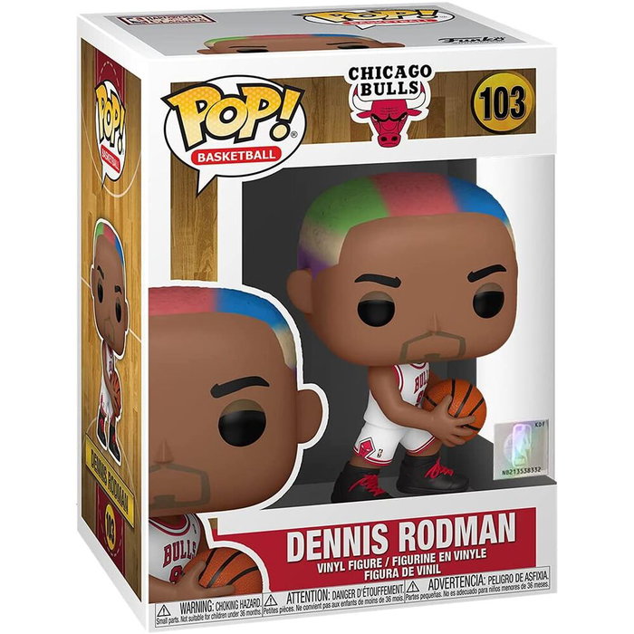 Funko Figura POP NBA Legends Dennis Rodman Bulls Home Vinilo 9cm Caja Regalo