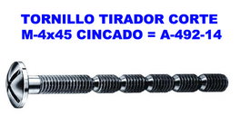 Tornillo tirador de corte M-4x45 cincado