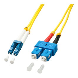 LINDY Cable de fibra óptica 47472 OS2 LC/SC 3m Amarillo