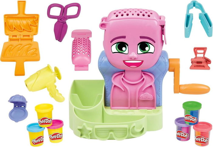 Hasbro Play-Doh Peluquería con Estilo con 6 botes de plastilina Hasbro Play-Doh Peluquería con Estilo con 6 botes de plastilina