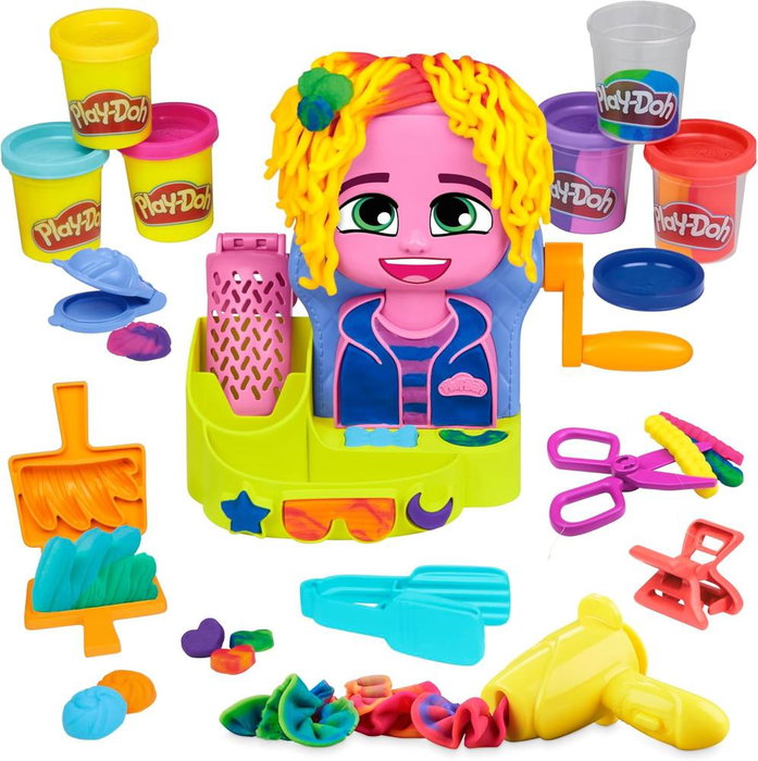 Hasbro Play-Doh Peluquería con Estilo con 6 botes de plastilina Hasbro Play-Doh Peluquería con Estilo con 6 botes de plastilina