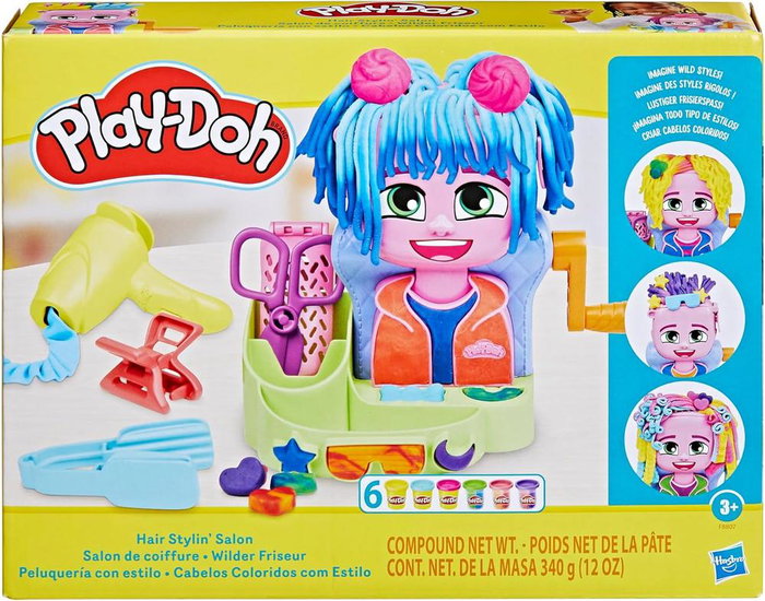 Hasbro Play-Doh Peluquería con Estilo con 6 botes de plastilina Hasbro Play-Doh Peluquería con Estilo con 6 botes de plastilina