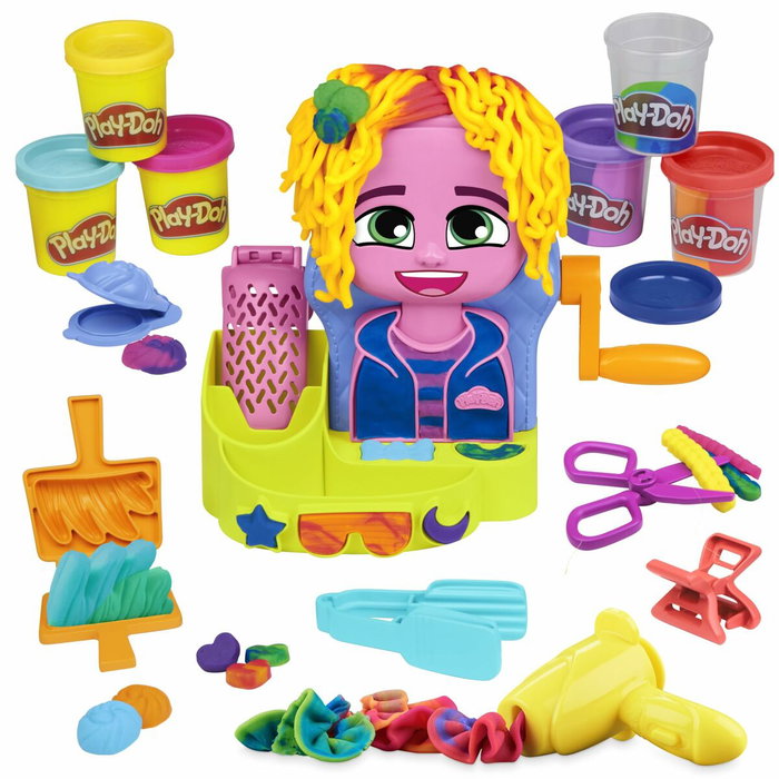 Hasbro Play-Doh Peluquería con Estilo con 6 botes de plastilina Hasbro Play-Doh Peluquería con Estilo con 6 botes de plastilina