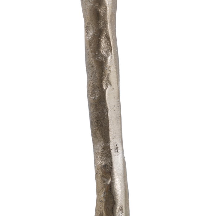 Portavelas Oro Aluminio Decoración 14 X 14 X 24 cm (Set de 2)