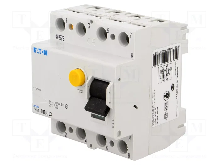 EATON ELECTRIC Interruptor diferencial PFIM-100/4/03 100A 300mA 4 polos EATON ELECTRIC Interruptor diferencial PFIM-100/4/03 100A 300mA 4 polos