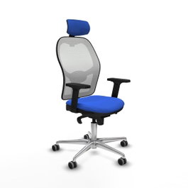 PIQUERAS Y CRESPO Silla de oficina Jorquera Azul y Blanco
