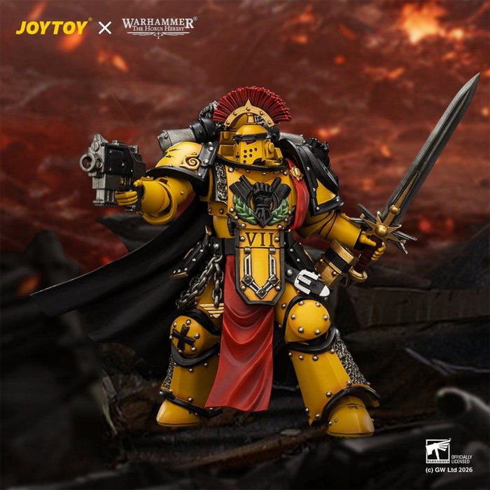 Joy Toy (CN) Warhammer Figura Imperial Fists Legion Praetor en armadura Mk III 12,5 cm