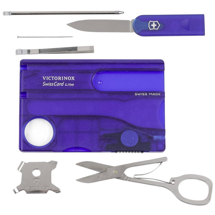 VICTORINOX Swiss Card Lite V-0.73 22.T2 Azul Transparente VICTORINOX Swiss Card Lite V-0.73 22.T2 Azul Transparente
