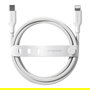 PanzerGlass empower Racing Cable de carga 60W USB-C a Lightning, USB 2.0, 1.2m, Color Blanco Plateado
