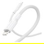 PanzerGlass empower Racing Cable de carga 60W USB-C a Lightning, USB 2.0, 1.2m, Color Blanco Plateado