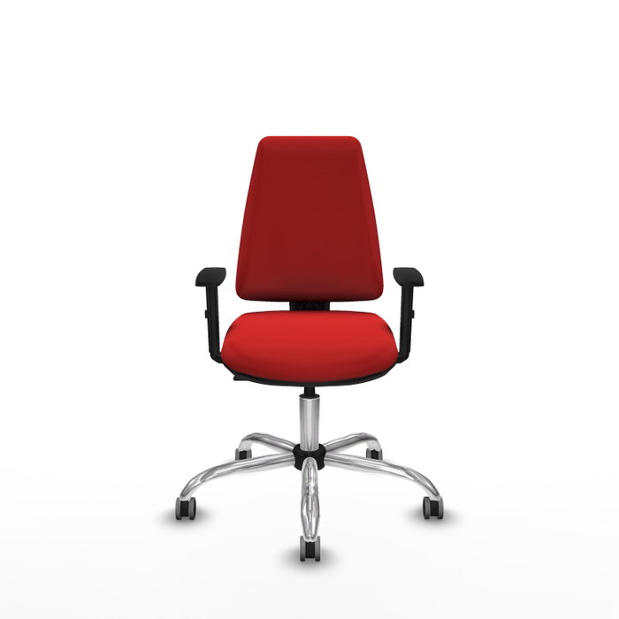 PIQUERAS Y CRESPO Silla de oficina Elche Roja con mecanismo Contacto permanente