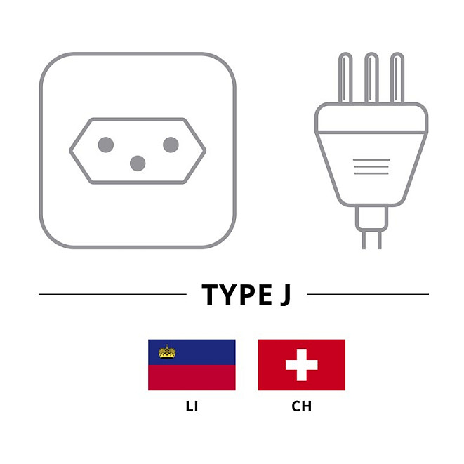 Goobay 93617 Cable de alimentación Kaltgeratekabel (Suiza) negro 2 m, SEV 1011 a IEC C13, H05VV-F3G 3G 0.75 mm2 230-250 V