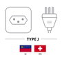 Goobay 93617 Cable de alimentación Kaltgeratekabel (Suiza) negro 2 m, SEV 1011 a IEC C13, H05VV-F3G 3G 0.75 mm2 230-250 V