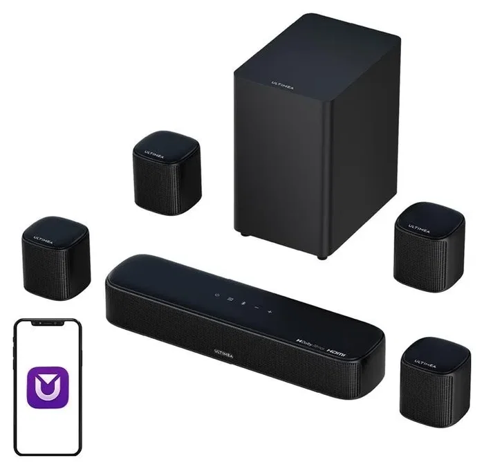 Ultimea Aura A60 Sistema de Sonido 7.1 con Dolby Atmos, HDMI y Bluetooth