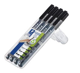 Rotulador Permanente Staedtler 31 Lumocolor Art (S, F, M, B) Surtido Estuche De 4