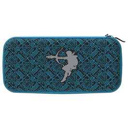 PDP Estuche de viaje protector rígido SheikahShoot para Nintendo Switch, Switch Lite y Switch OLED - Negro y Turquesa - 500-218-SKSG