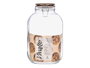 Vivalto Tarro Hermético Vidrio con Tapa Cobre 4L 17x27x17 cm (Set de 6)